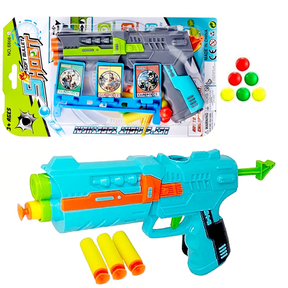 Pistola Lança Dardos Bolinhas Arminha Nerf Infantil