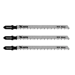 Lâmina Serra Tico-Tico Aço Carbono Encaixe Bosch T301CD 90 x 3MM 3 Peças MTX