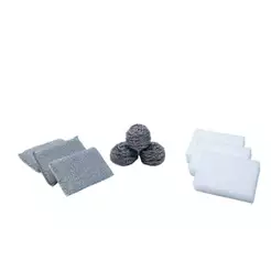 Kit Esponjas Aço Inox, Poliéster E Melamina 9 Peças Simplo