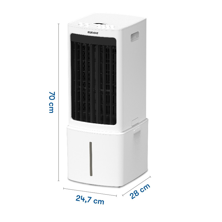 Climatizador de Ar Itatiaia 14L 65W - 4 em 1: Resfria, Ventila, Umidifica e Oscila - Com filtro de ar