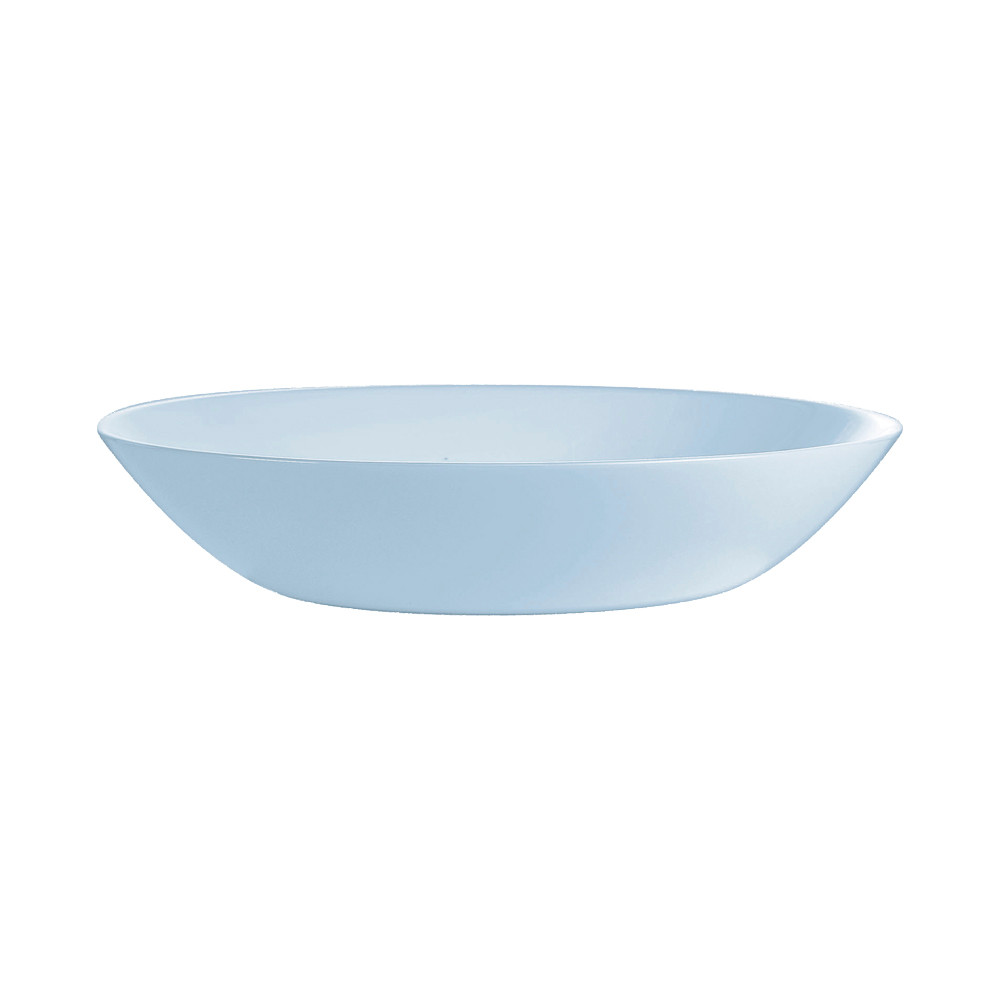 Luminarc Prato Fundo de Vidro Resistente Diwali Paradise Azul 20cm P/ Caldos, Sopas e Massas 1UN