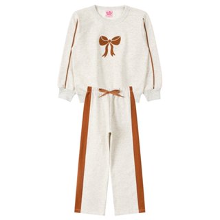 Conjunto Infantil Feminino Moletom Peluciado Charming - Menina Doce em Oferta na Shopee