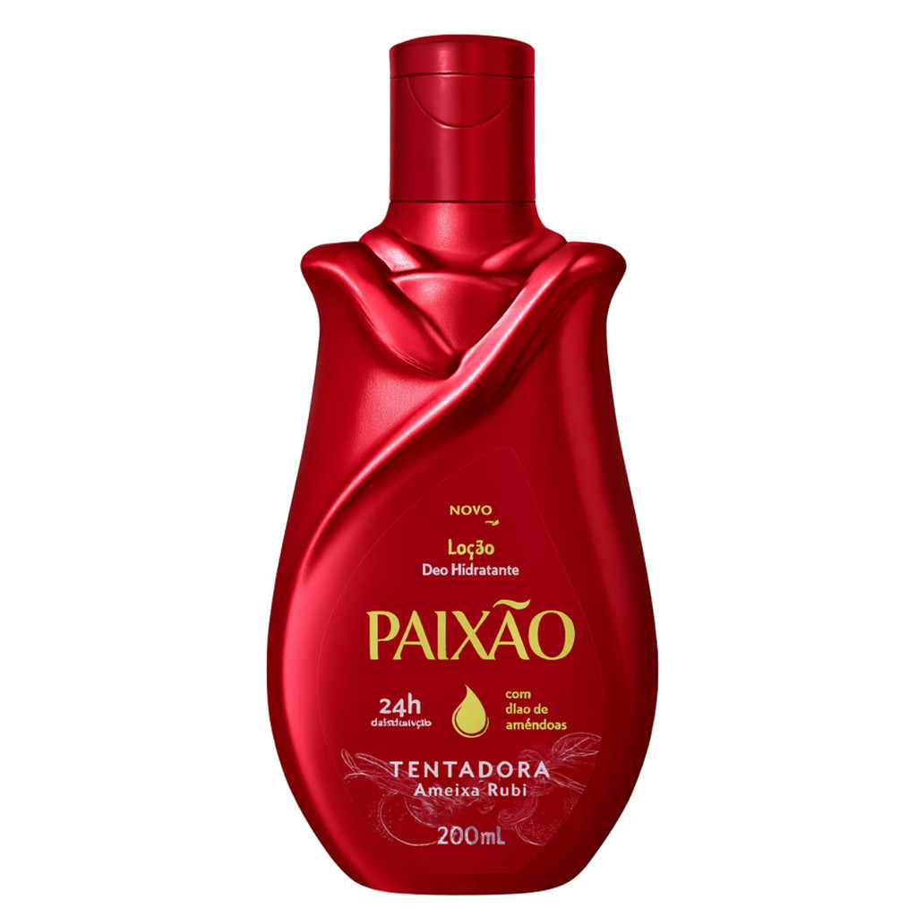 Loção Paixão Hidratante Tentadora 200ml Corpo Hidratante Perfumado Rápida Absorção Pele Macia