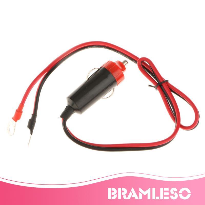 [Bramleso] Cabo Adaptador De Plugue Macho De Cigarro 12V 10A Para Inversor De Energia De Carro