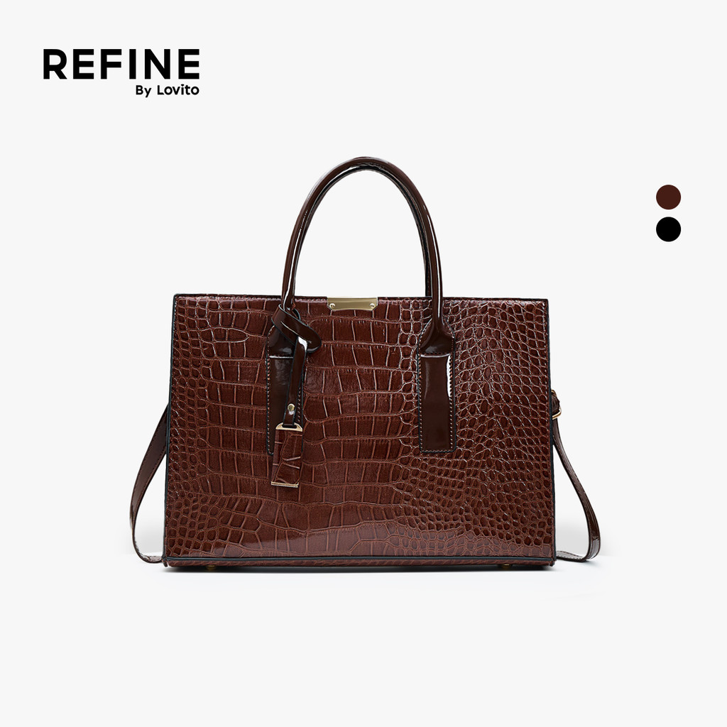 (Lovito Refine) Bolsa De Ombro Pequena Bolsa De Ombro Pequena Para Mulheres LFR13142 em Oferta na Shopee