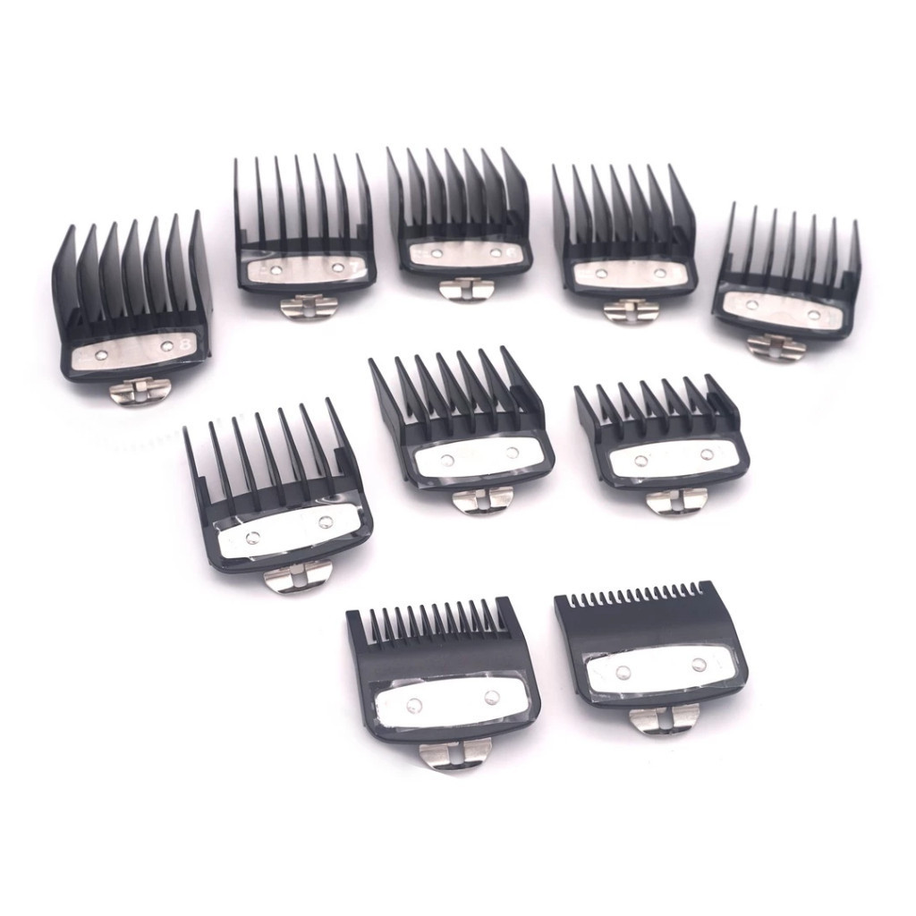 Kit 10 Pentes Especiais Degrade Com Clip Trava De Metal Para Maquina de Corte Para Maquina Wahl top