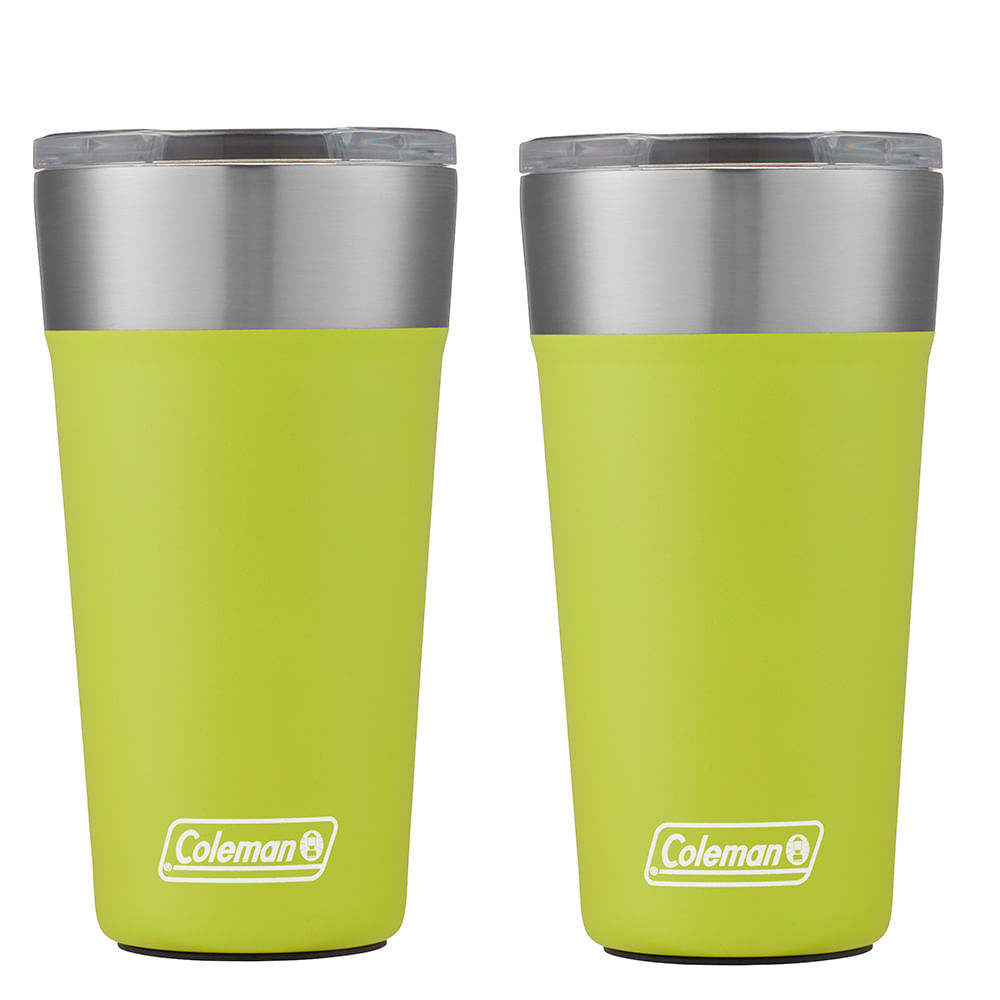 Kit com 2 Copos Térmicos com Tampa 600ml Light Green Coleman em Oferta na Shopee