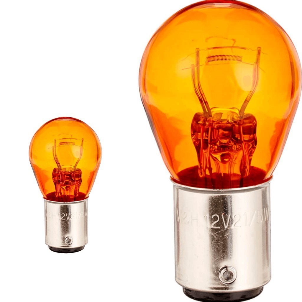 Par Lâmpadas Seta 2 Polos AMBAR / LARANJA P21 21W/5W 12V