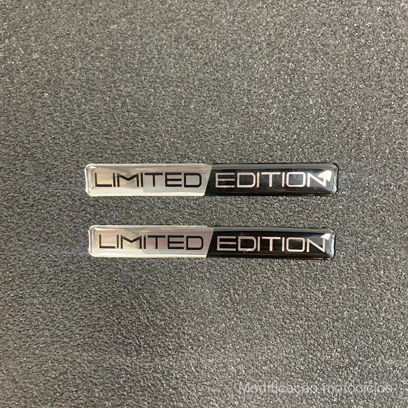 2 adesivos para motocicleta, adesivo universal para tanque de combustível, à prova d'água, resistente ao sol, edição lim