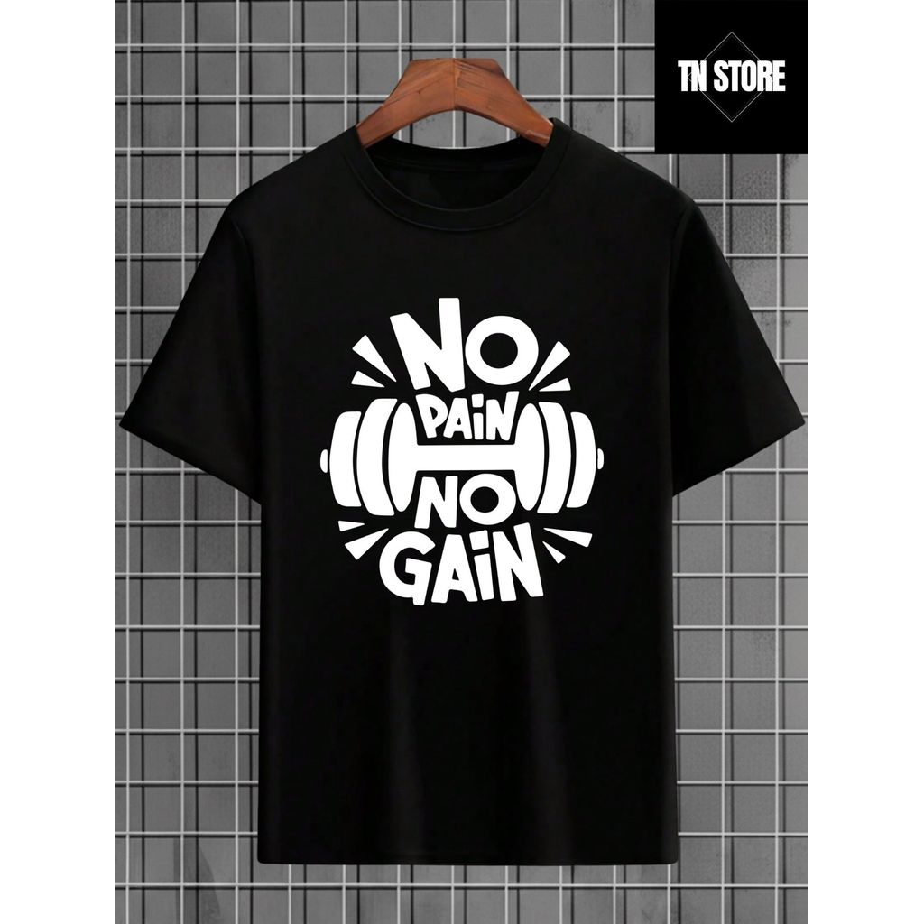 Camiseta Fitness Academia Gym Treino Esporte Camisa Blusa Unissex Masculino Feminino 100% Algodão Preto Branco Plus Size