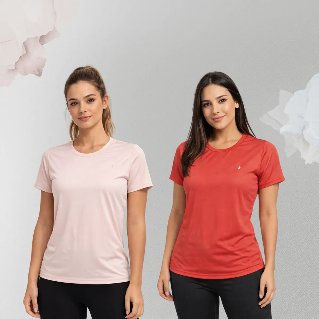 Kit 2 Camisetas Femininas 2026