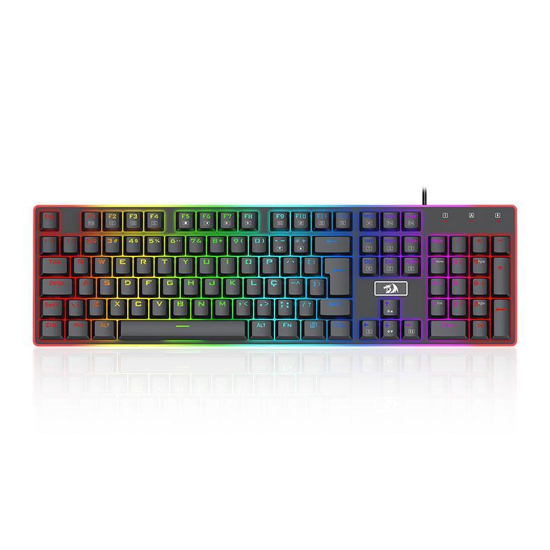 Teclado Mecanico Redragon Ratri, RGB, Switch Marrom, Preto, K595RGB-PT-BROWN em Oferta na Shopee