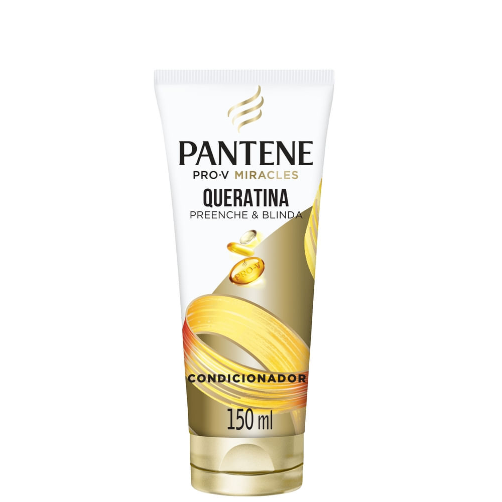 Condicionador Pantene Pro-V Miracles Queratina Preenche e Blinda 150ml em Oferta na Shopee