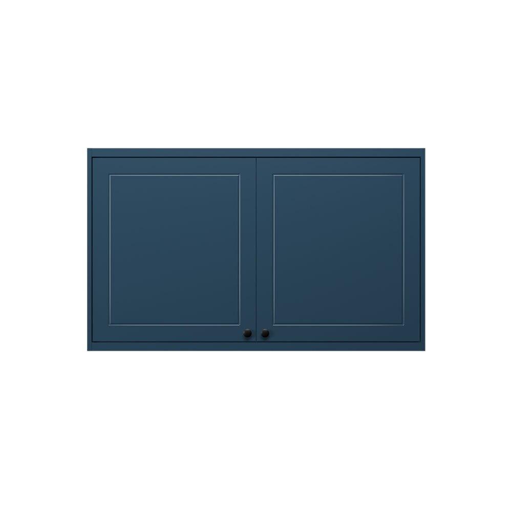 Armário Aéreo MDF Herval Viana, 2 Portas, Azul Orion, 120 cm