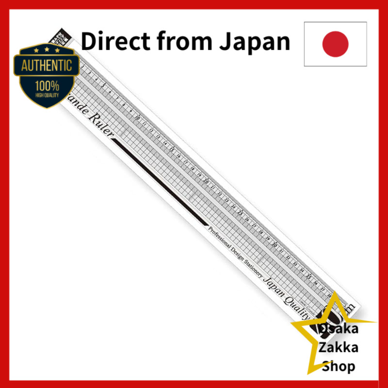 Régua De Corte Gráfica Kyomei Plastic ORIONS Grande Com Ranhuras 40 Cm GCT-40 [Direto Do Japão]