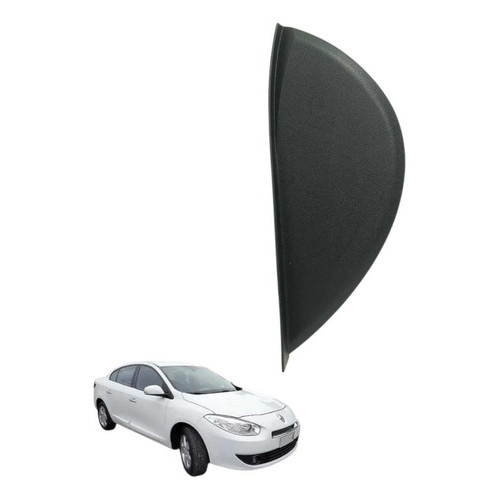 Acabamento Lateral Esq Painel Renault Fluence 2012 Original Preto Listras