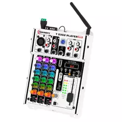MESA DE SOM AUTOMOTIVO TARAMPS T 0302 PLAYER MULTICOLOR MIXER EQUALIZADOR 3 IN 2 OUT