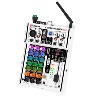 MESA DE SOM AUTOMOTIVO TARAMPS T 0302 PLAYER  MULTICOLOR MIXER EQUALIZADOR 3 IN 2 OUT em Oferta na Shopee