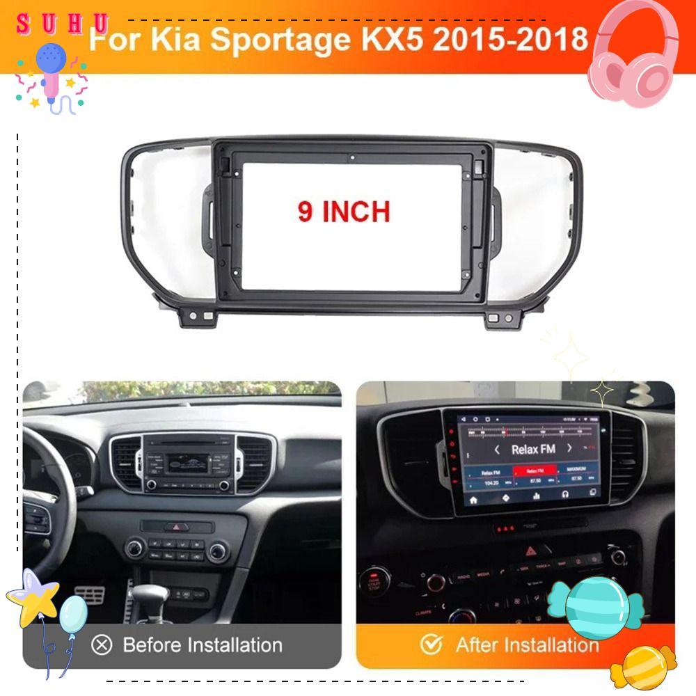 Quadro Do Painel Das Fáscias De SUHU , Fáscia De Navegação Telas Jogo Canbus De 9 Polegadas , Para SPORTAGE KX5 2015-201