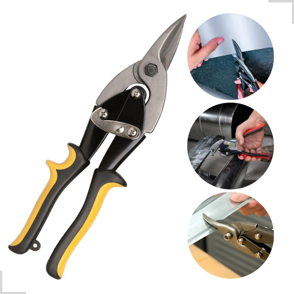 Tesoura Para Corte De Perfil Drywall E Chapas De Metal Alicate Calheiro Funileiro Cortar Aço Aviação