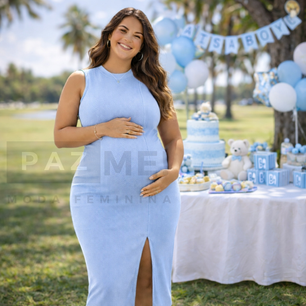 Vestido Para Gravida - Gestante Com Tamanhos Plus Size