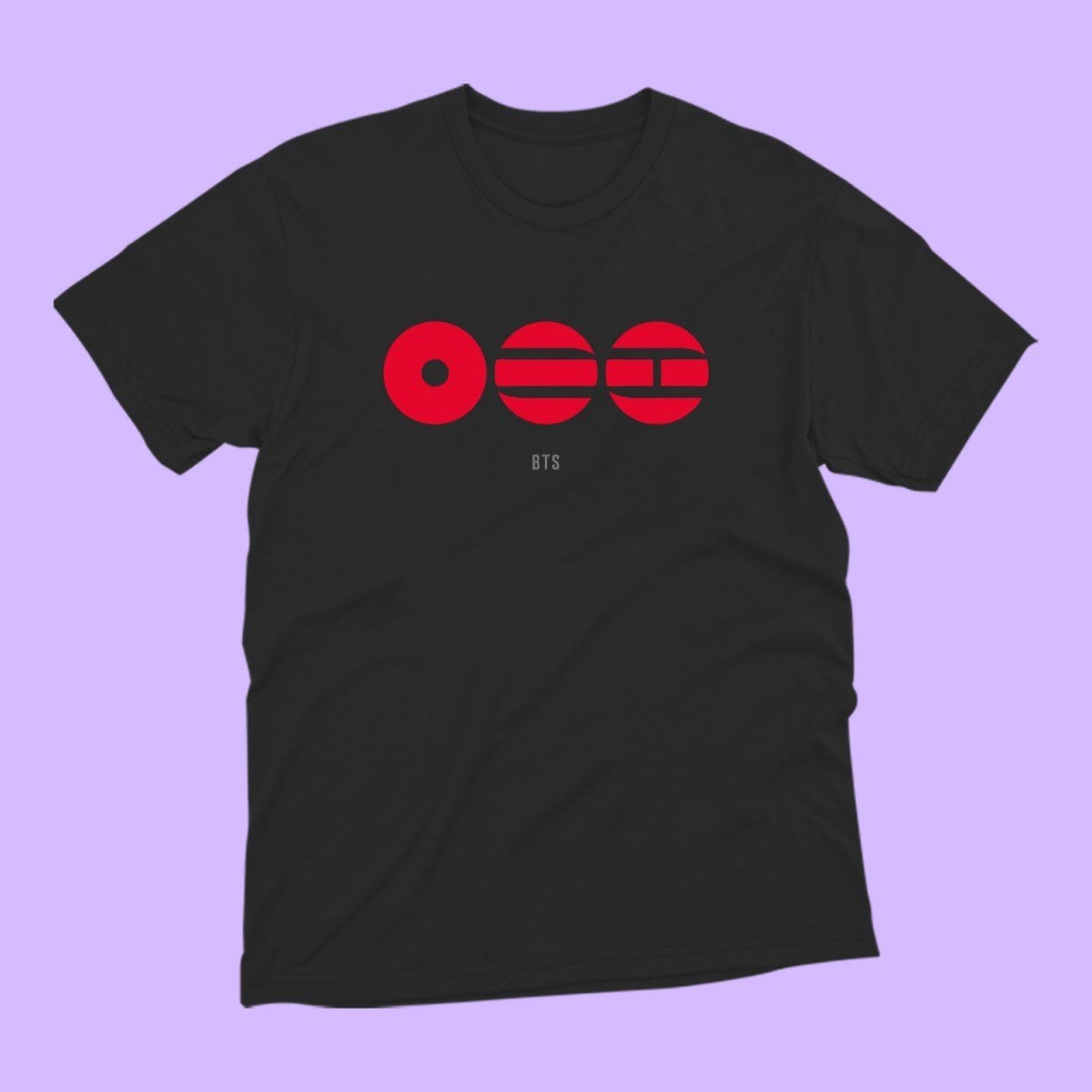 Camiseta Bangtan BTS Símbolo Novo Álbum Kpop 100% Algodão Unissex Lançamento Banda Kpop