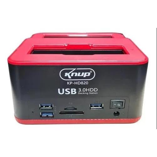 Dock Station SSD SATA USB 3.0 Knup HD-820 HD e SSD 2.5 e 3.5