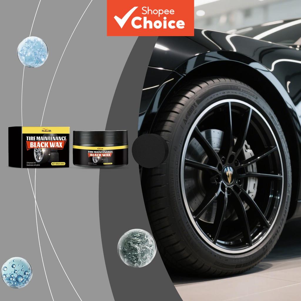 Homês Pasta Para Cuidados Com Os Pneus Polimento Brilho Universal Premium Restauração Cera Protetora Roda