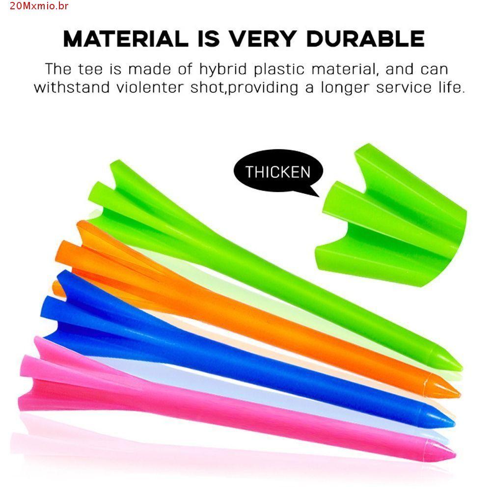 MXMIOB 20 Pcs Camisetas De Golfe De Cinco Garras , 38 Mm/70/83 De Baixa Resistência , Resistentes , Duráveis E Leves