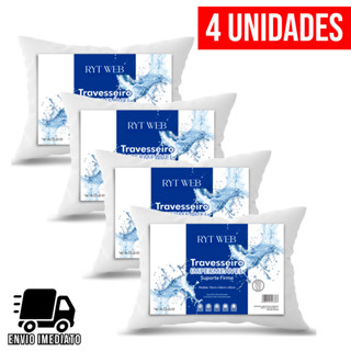 Travesseiro Impermeável Premium Luxo Antialérgico Macio Confortável Padrão Hotel em Oferta na Shopee