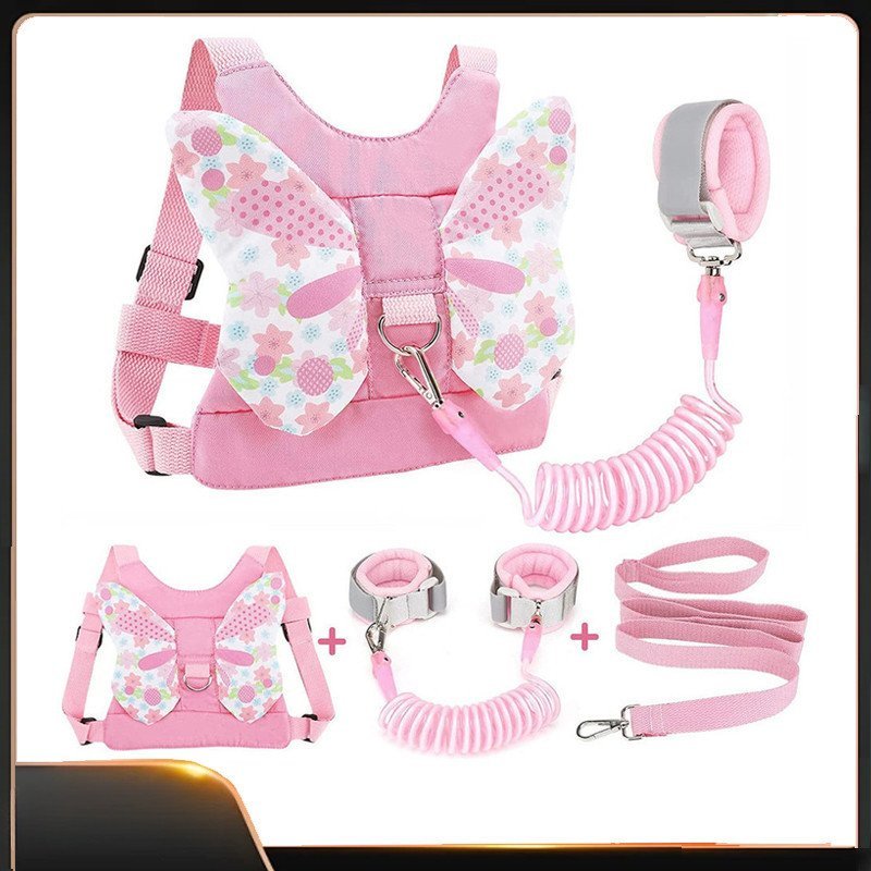 kit3 Coleira Infantil Mochila Guia De Segurança Anti Perda Cinta