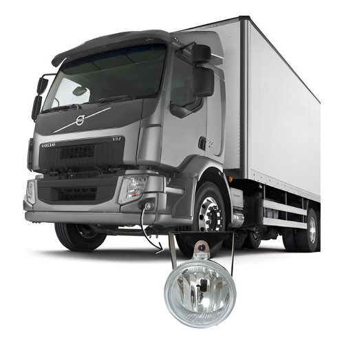 01 Unidade Farol Milha Volvo Vm 220 260 270 310 330 Auxiliar Branco