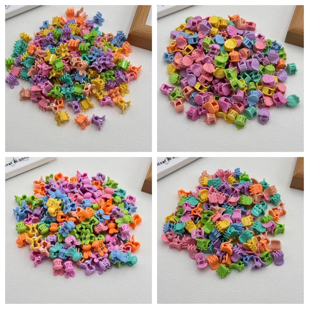 Kit 50/100/150 Mini Piranha Presilha Grampo de Cabelo Infantil Fofo Feminino
