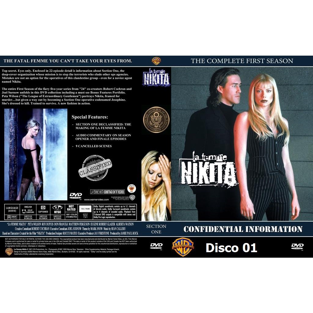 Dvd - La Femme Nikita as 5 Temporadas  - Somente  Legendado - dvd