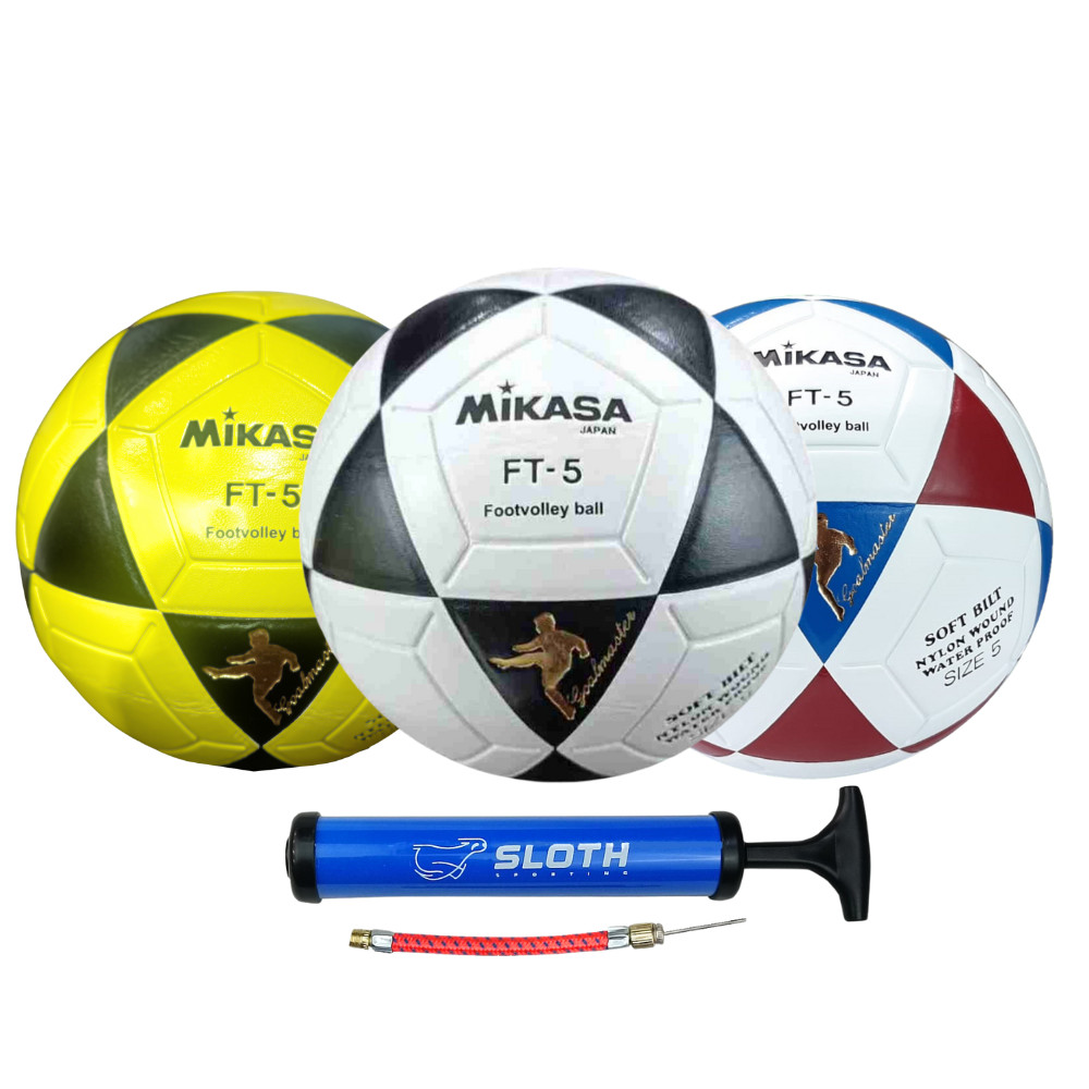 Bola de Futevôlei Original Mikasa FT5 Altinha + Bomba de Ar