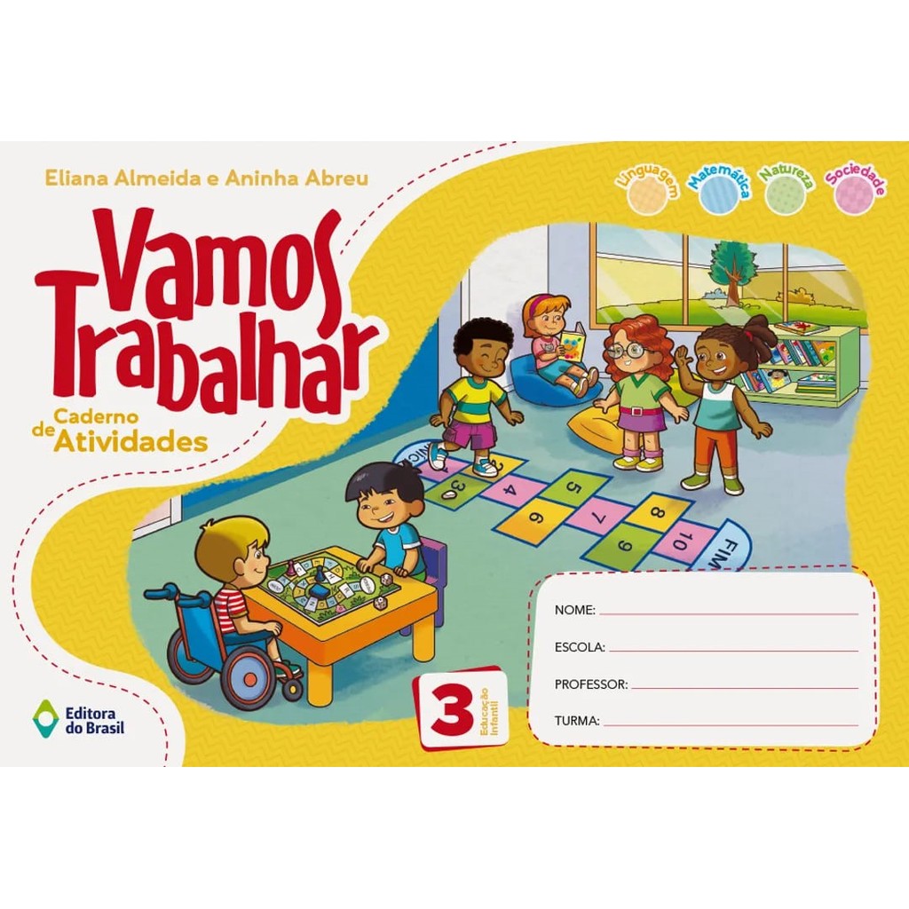 VAMOS TRABALHAR - CADERNO  ATIVIDADES - ED. INF. - VOLUME 3