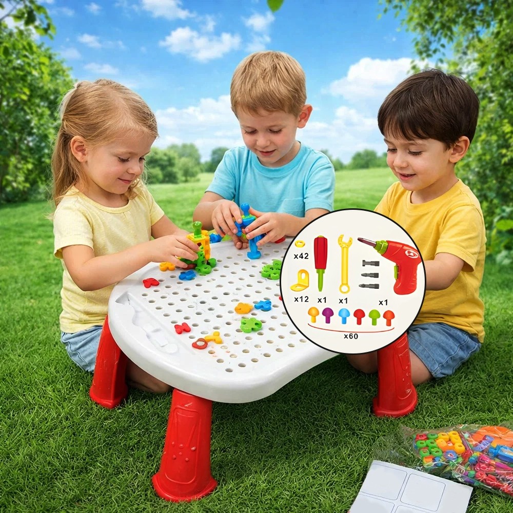 Mesa Criativa Infantil Montagem Pedagogica Brinquedo Ludico Aprendizado Desenvolvimento Educativo