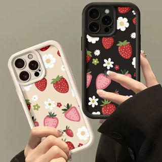 Capa de Morango para Samsung Galaxy J8 2018 J810 J4 J6 Plus Prime A10 A02 A10S A70 A30 A20 A03 Core A71 A03S A04E A10S A em Oferta na Shopee