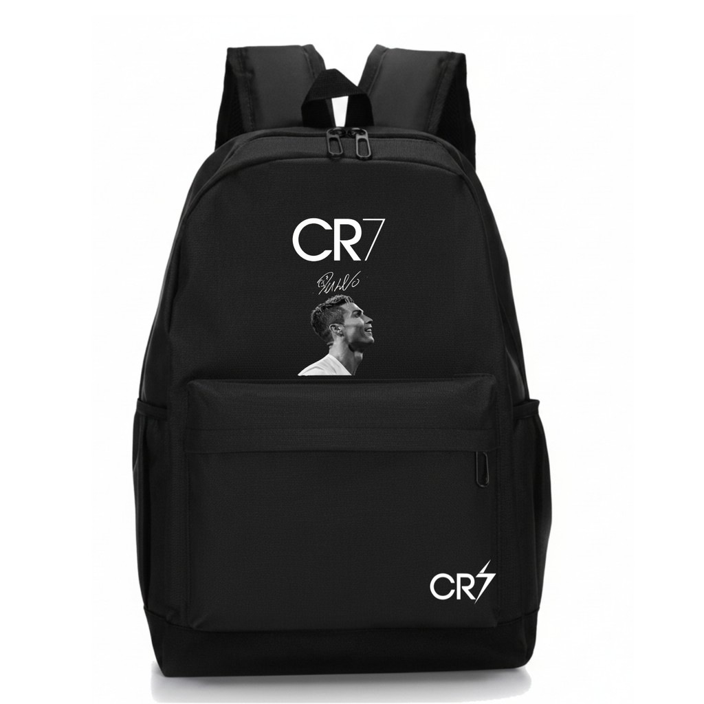 Mochila Cristiano Ronaldo Estampada Futebol CR7 em Oferta na Shopee