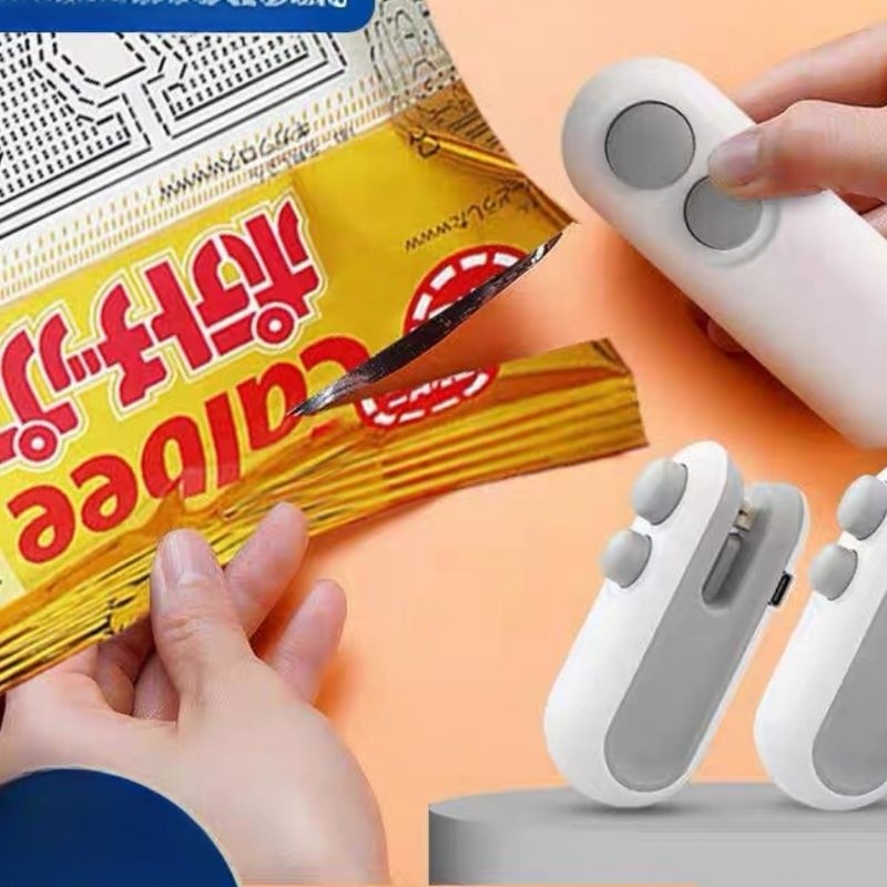 Mini Seladora De Alimentos Portátil Selador Selamento em Oferta na Shopee