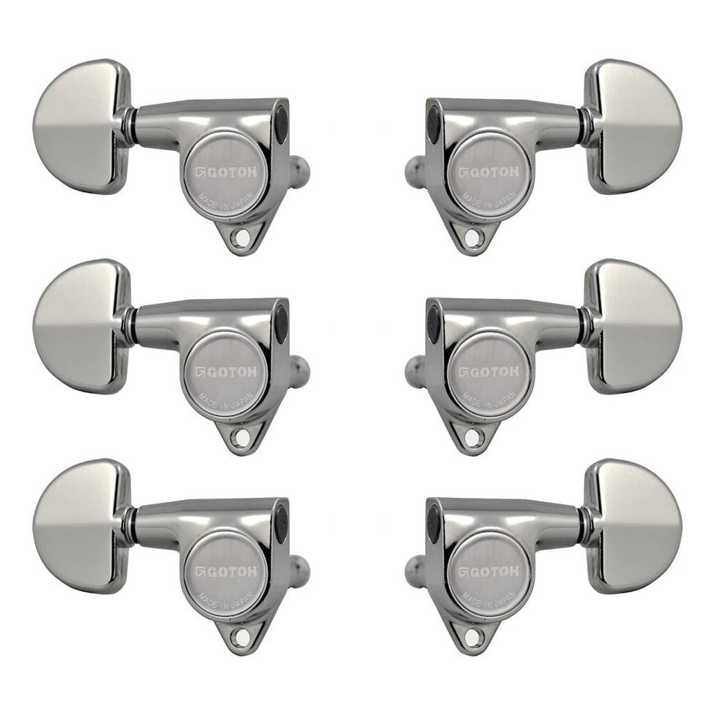 Tarraxa Gotoh P/ Violão/guitarra 3+3 Cromada Sg30120
