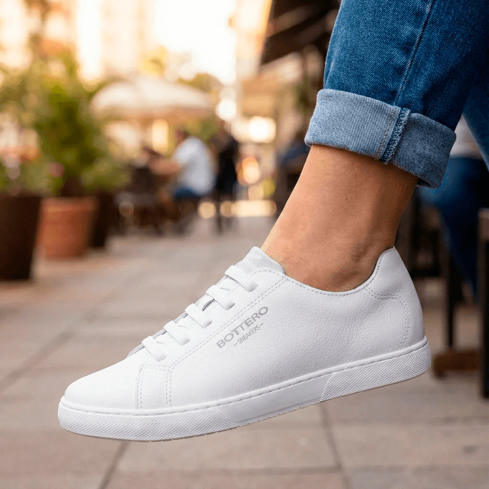 Tênis Feminino Bottero Couro Branco em Oferta na Shopee