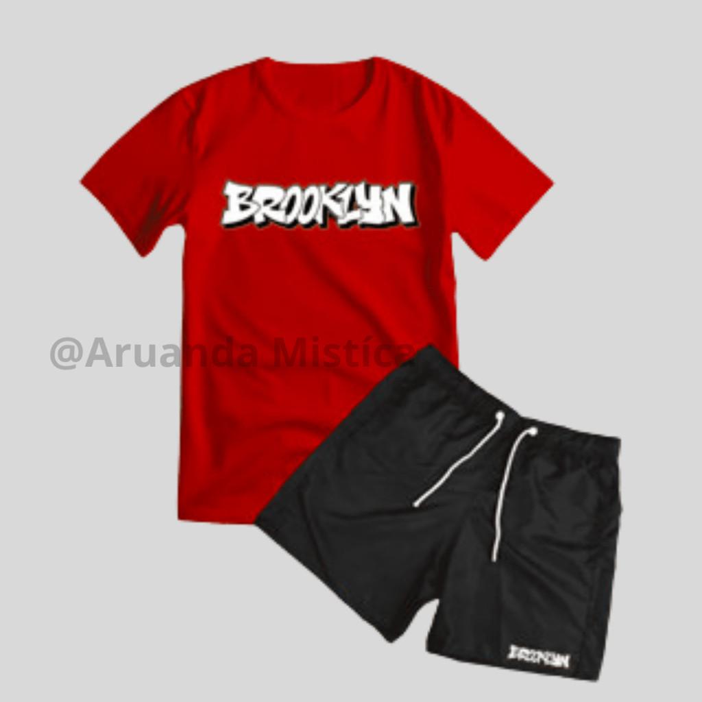 Conjunto Bermuda tectel e camiseta 100% Algodão street wear  Casual premium 2026