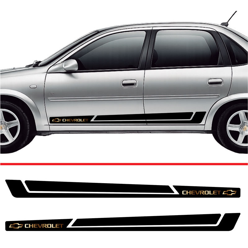 Faixa Lateral Chevrolet Sem Resina Para Dois Lados Auto Car