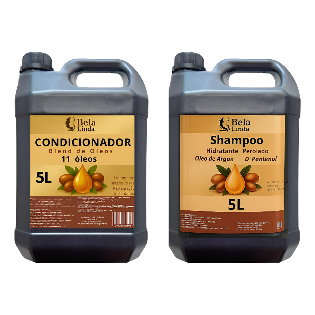 Kit Lavatório Shampoo e Condicionador 5l Profissional Blend de Óleos