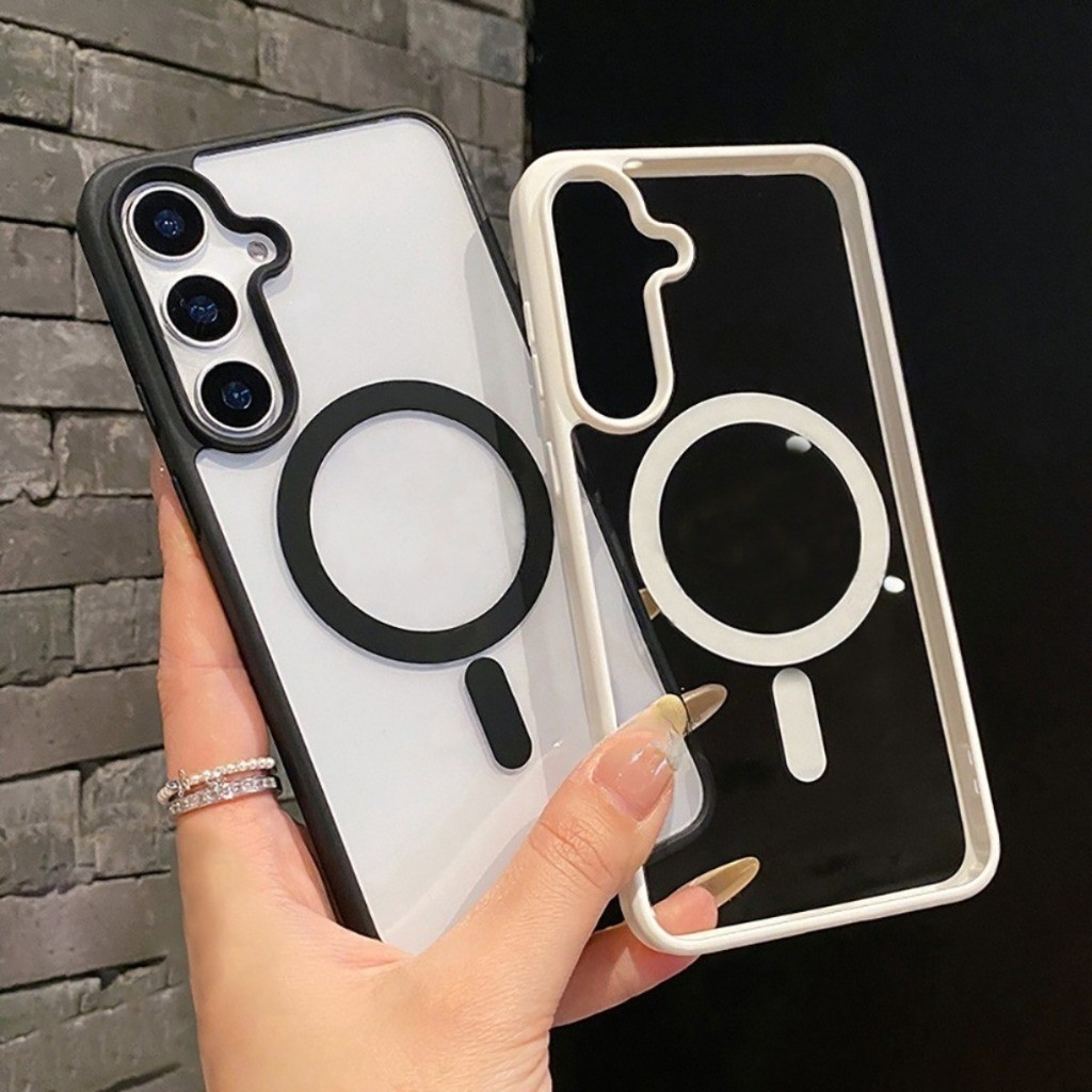 Capa Magnética Acrílica Para Samsung S26 Ultra S25edge A17 A07 A55 A35 A56 A16 A15 A05S A25 A54 AS23 S24 FE S22 S25