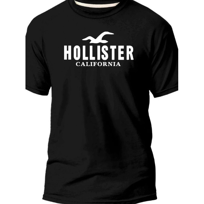 Camiseta masculina estilosa luxo "Hollister" blusa masculina peruana camisa streetwear 100% algodão