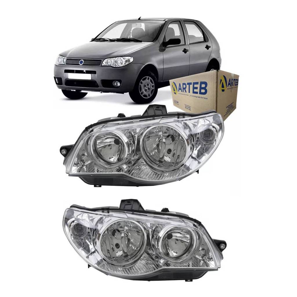 Par Farol Palio Strada Siena G3 2004 Ate 2016 Arteb Original em Oferta na Shopee