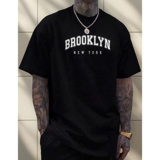 Camisa Masculina Brooklyn Algodão Estampada Básica New York