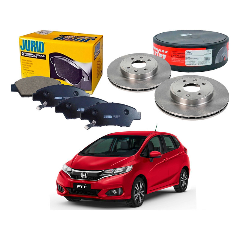 Kit Disco Pastilha Freio Dianteiro Fit 1.5 2018 A 2020